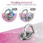 For Samsung Galaxy S10 Plus Glitter Gradient Ombre Case Ring Holder Silver Pink