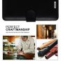 For iPhone 7/8 Plus Case Flip Folio Genuine Leather Wallet and Credit Card Black