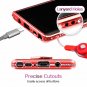 For Samsung Galaxy Note 9 Case Glitter Sparkle Bling Bumper Stripe Red