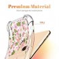 iPhone Xs Max Case Flower Pattern Design Soft & Flexible TPU Cover Pink Sakura