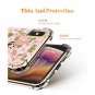 iPhone Xs Max Case Flower Pattern Design Soft & Flexible TPU Cover Pink Sakura