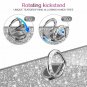 For Samsung Galaxy S10 Plus Glitter Gradient Ombre Case Ring Holder Silver