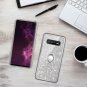 For Samsung Galaxy S10 Plus Glitter Gradient Ombre Case Ring Holder Silver
