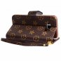 For Galaxy Note 8 Case Luxury Classic Plaid Pattern Wrist Strap Leather Flowers