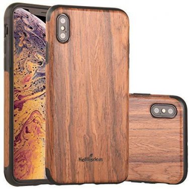 For iPhone Xs Max Case Wood Unique Slim Thin Soft Protective Shock Shockproof