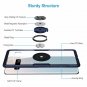 Galaxy S10 Plus Case Crystal Clear Carbon Fiber Design Armor Protective Blue