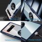 Galaxy S10 Plus Case Crystal Clear Carbon Fiber Design Armor Protective Blue