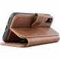 For iPhone Xs Max Case Leather Wallet Wireless Charging Compatible New Brown