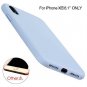 iPhone XR Case Liquid Silicone Gel Rubber Full Body Protection Shockproof Purple