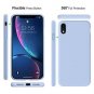 iPhone XR Case Liquid Silicone Gel Rubber Full Body Protection Shockproof Purple