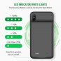 For iPhone Xs Max Battery Case 4000m Portable Protective Charging Extended Black
