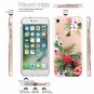 For iPhone 7/8 cases Clear TPU Soft Slim Flexible Silicone Design Bloom Flower