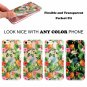 For iPhone 7/8 case Clear Soft Slim Flexible Silicone Design Pineapple Flower