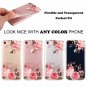 For iPhone 7/8 case Clear TPU Soft Slim Flexible Silicone Design Rose Flower