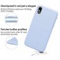 iPhone X/Xs Case Liquid Silicone Screen Protector Rubber Shockproof Light Purple