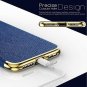 iPhone Xs Max Case Leather Luxury Slim Fit Flexible Soft Full Body Ink Blue