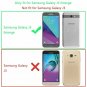 For Galaxy J3 2017 Case Leather Wallet Protective Kickstand Card Slots Rose Gold