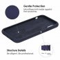 iPhone X/Xs Case Liquid Silicone Screen Protector Shockproof Dark Blue