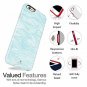 For iPhone 6/6s case GetIt-Now Collection High Impact Flexible Silicon Blue Wave