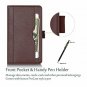For Samsung Galaxy Tab A 7.0 Case Multiple Viewing Angles Card Pocket (Brown)