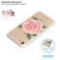 For iPhone 7/8 cases Soft Slim Flexible Silicone Design Big Pink Rose Multilayer
