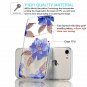 For iPhone 7/8 cases Soft Slim Flexible Silicone Design Blue Flower Multilayer