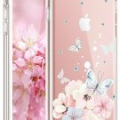 For iPhone 7/8 cases Soft Slim Flexible Silicone Design Light Pink Butterfly