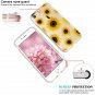 For iPhone 7/8 case Clear TPU Soft Slim Flexible Silicone Design Sunflower