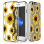 For iPhone 7/8 case Clear TPU Soft Slim Flexible Silicone Design Sunflower