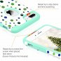 For iPhone 8/7 Plus Slim Wave Point Design 2 in1 Silicone Shockproof Mint Green