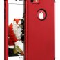For iPhone 8/7 Plus Hard PC Soft Silicone Hybrid Coated FullBody Christmas Red
