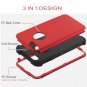 For iPhone 8/7 Plus Hard PC Soft Silicone Hybrid Coated FullBody Christmas Red