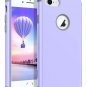 For iPhone 8/7 Plus Hard PC Soft Silicone Hybrid Coated FullBody Lavender