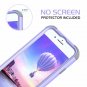 For iPhone 8/7 Plus Hard PC Soft Silicone Hybrid Coated FullBody Lavender