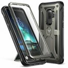 For Samsung Galaxy S9 Plus Case Full Body Rugged Screen Protector Metal/Black