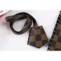 For iPhone 7Plus 8Plus Case Elegant Luxury Leather Checker Pattern Grey Checker