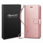for Galaxy S10 Case 6.1 2 in 1 Samsung Galaxy S10 Wallet Rosegold