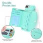 For iPhone 7/8 Plus Case Leather Crossbody Phone Shockproof Card Holder Green