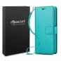 For Samsung Galaxy S10 Plus Case Wallet Detachable Leather Wrist Strap Aqua