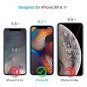 for iPhone XR Case Clear Anti-Scratch Shock Absorption Cover Black