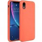 iPhone XR Case Liquid Silicon Gel Rubber Full Body Protection Shockproof Coral