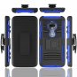 For Moto G7 Rugged Clear Case Poetic FullBody Hybrid Shockproof Holster Blue