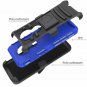 For Moto G7 Rugged Clear Case Poetic FullBody Hybrid Shockproof Holster Blue