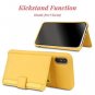 iPhone XR Case Genuine Italian Leather Card Slot Holders Stand Function-Lemon