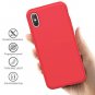 iPhone X/Xs Case Full Body Protection Silicon Wireless Charging Slim Rubber Red