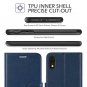 For Apple iPhone XR Case Wallet PU Leather Flip Folio Credit Card Slots Blue