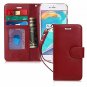 For Apple iPhone 6s/6 Plus Wallet Case Luxury Genuine Leather Card Slots Red
