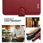 For Apple iPhone 6s/6 Plus Wallet Case Luxury Genuine Leather Card Slots Red