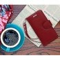 For Apple iPhone 6s/6 Plus Wallet Case Luxury Genuine Leather Card Slots Red