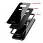 For Galaxy Note 8 Case Tempered Glass Back Frame Hybrid Shell Anti-Scratch Blue